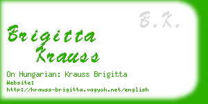 brigitta krauss business card